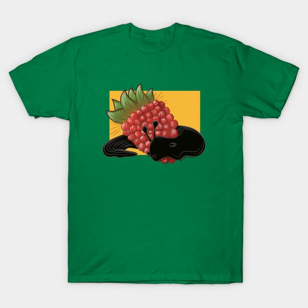 Salmon Berries and Slug T-Shirt by Pastel.Punkk